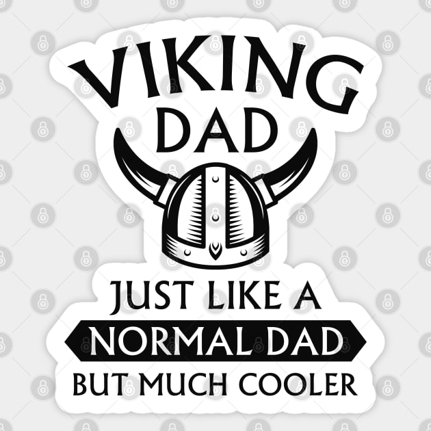 Viking Dad Sticker by LuckyFoxDesigns